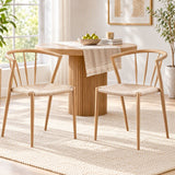 Artiss Dining Chairs Set of 2, Leisure Accent Chair for Living Room & Balcony Spindle Back