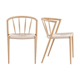 Artiss Dining Chairs Set of 2, Leisure Accent Chair for Living Room & Balcony Spindle Back
