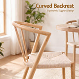 Artiss Dining Chairs Set of 2, Leisure Accent Chair for Living Room & Balcony Spindle Back