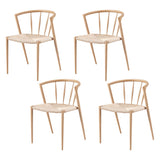 Artiss Dining Chairs Set of 4, Leisure Accent Chair for Living Room & Balcony Spindle Back