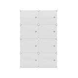 Artiss Shoe Box DIY Set of 8 Storage Cube Stackable White