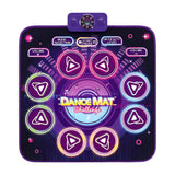 Keezi Dance Mat Toy for Kids Age 3-12 Electronic Dance Pad with Bluetooth 4 Game Modes Purple