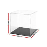 Artiss Clear Acrylic Display Case Dustproof Protection Box For Car Toys 30CM