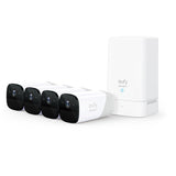 EUFY SECURITY CAM 2 PRO 2K CORE SECURITY KIT 4PACK PLUS HOMEBASE 2 UNIT (C-GRADE-REFURB)
