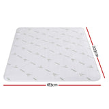 Giselle Electric Blanket Bamboo Fabric King Fitted Heated Pad Underlay Washable Winter