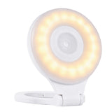 Devanti Magnetic Selfie Light Foldable LED Ring Fill Phone Light CRI95 White