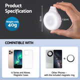 Devanti Magnetic Selfie Light Foldable LED Ring Fill Phone Light CRI95 White