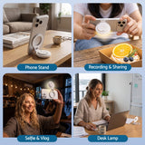 Devanti Magnetic Selfie Light Foldable LED Ring Fill Phone Light CRI95 White