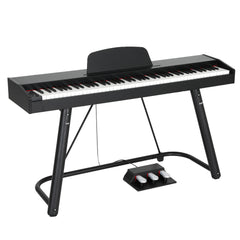 Alpha 88 Keys Electronic Piano Keyboard Digital Electric w/ Stand Semi-Weighted
