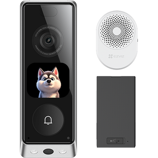 EZVIZ EP8 ULTRA DUAL CAM VIDEO DOORBELL WITH CHIME