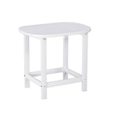 Gardeon Outdoor Coffee Side Table HDPE Desk Patio Furniture Camping Garden White