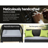 Gardeon Outdoor Sofa Set Wicker Lounge Setting Table and Chairs Patio Furniture