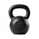 Everfit 24kg Cast Iron Kettlebell Powder Coating Flat Bottom Home Gym