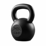 Everfit 24kg Cast Iron Kettlebell Powder Coating Flat Bottom Home Gym