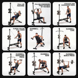 Everfit Adjustable Weight Bench Foldable Multi-Function Weight Bench