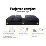 Artiss Floor Lounge Sofa Bed & Coffee Table 2 Tier Marble Effect Side Table Set