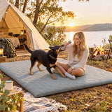 Giselle Folding Mattress Double 5cm Foldable Camping Travel Roll-Up Sleeping Mat