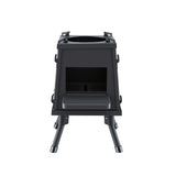 Grillz Fire Pit BBQ Portable Outdoor Fireplace Metal Camping Stove for Boiling Water, BBQ, Picnics
