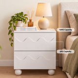 Artiss Bedside Table Nightstand 2 Drawers Storage Side Cabinet Beige