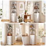 Artiss 3 Tiers Bookshelf with Storage Drawer and Cabinet White