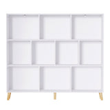 Artiss Bookshelf 3 Tiers 10 Cubes - CORA White