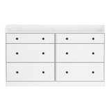 Artiss 6 Chest of Drawers - PETE White