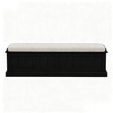 Artiss Storage Ottoman Blanket Box 140cm Fluted Black