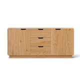 Artiss Buffet Sideboard Cabinet Storage Kitchen Cupboard Drawers Round Edge Oak