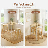 Artiss Bar Table Counter Height Kitchen High Dining Desk Pub 60x92cm Modern Pine