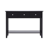 Artiss Console Table Hallway Sofa Entryway Entrance 3 Drawers 100CM Black