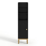Artiss Bathroom Storage Cabinet Floor Organizer Toilet Corner Adjustable Black