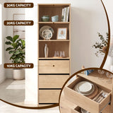 Artiss 2x Chest of 3 Drawers Tallboy Cabinet Pine