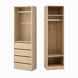 Artiss 2X Wardrobe Clothes Closet Storage Organiser Armoire Pine