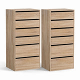 Artiss 2x Chest of 6 Drawers Dresser Tallboy Pine