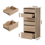 Artiss 2x Chest of 6 Drawers Dresser Tallboy Pine