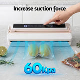 Devanti Food Vacuum Sealer Machine 110W 60KPA 6 Modes White