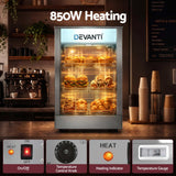 Devanti Commercial Food Warmer 850W 3 Shelf Heated Display Cabinet