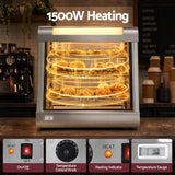 Devanti Commercial Food Warmer 1500W 3 Shelf Heated Display Cabinet