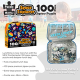 PUZZLE MASTER 100 Piece Lunch Box Puzzle Space Explorer AR Edition