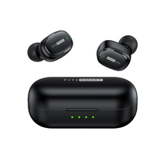 FITSMART IN EAR BLACK BUDS WITH CHARGING CASE
