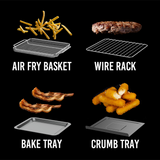 KITCHEN COUTURE 10L COMPACT AIR FRYER STAINLESS STEEL