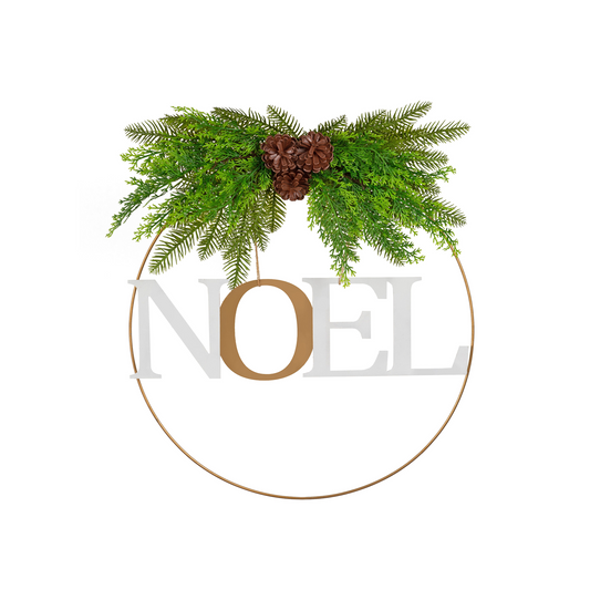 SANTAS HELPER NOEL 50CM CHRISTMAS WREATH