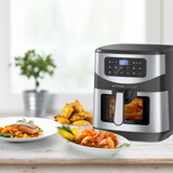 KITCHEN COUTURE 12L CLEAR VIEW DIGITAL AIR FRYER STAINLESS STEEL