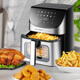 KITCHEN COUTURE 8L CLEAR VIEW AIR FRYER STAINLESS STEEL