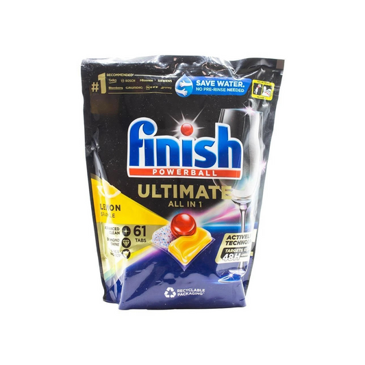 FINISH ULTIMATE ALL IN 1 POWERBALL DISHWASHER TABLETS PK61