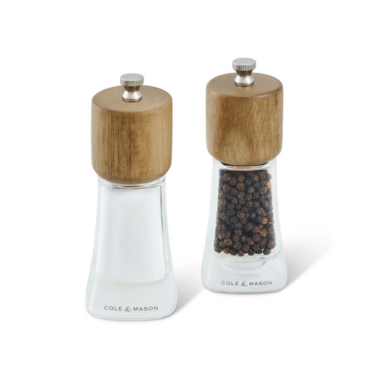 COLE & MASON Woodbury 134mm Salt and Pepper grinder Gift Set
