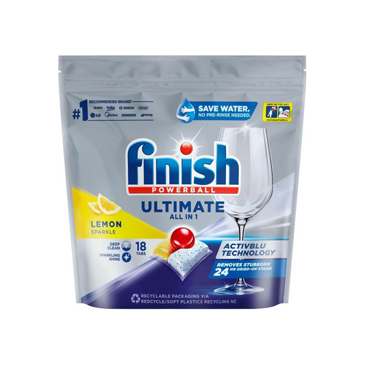 FINISH ALL IN 1 DISHWASHING TABLETS LEMON SPARKLE PK18