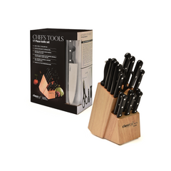 CLASSICA CLASSICA CHEF'S TOOLS KNIFE BLOCK 17 PIECES