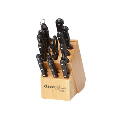 CLASSICA CLASSICA CHEF'S TOOLS KNIFE BLOCK 17 PIECES