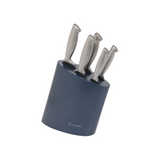 STANLEY ROGERS MODERN STEEL METALLIC BALTIC BLUE KNF BLK 6PC